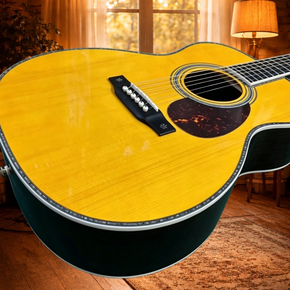 Musical Instrument With Strings - Guitarra Acústica Clásica OM28 de 6