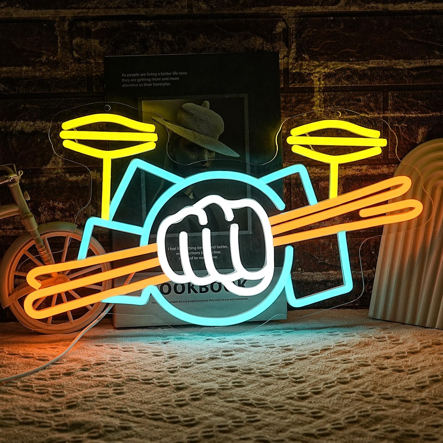 Musical Instrument Art - Letrero Luminoso LED de Neón con