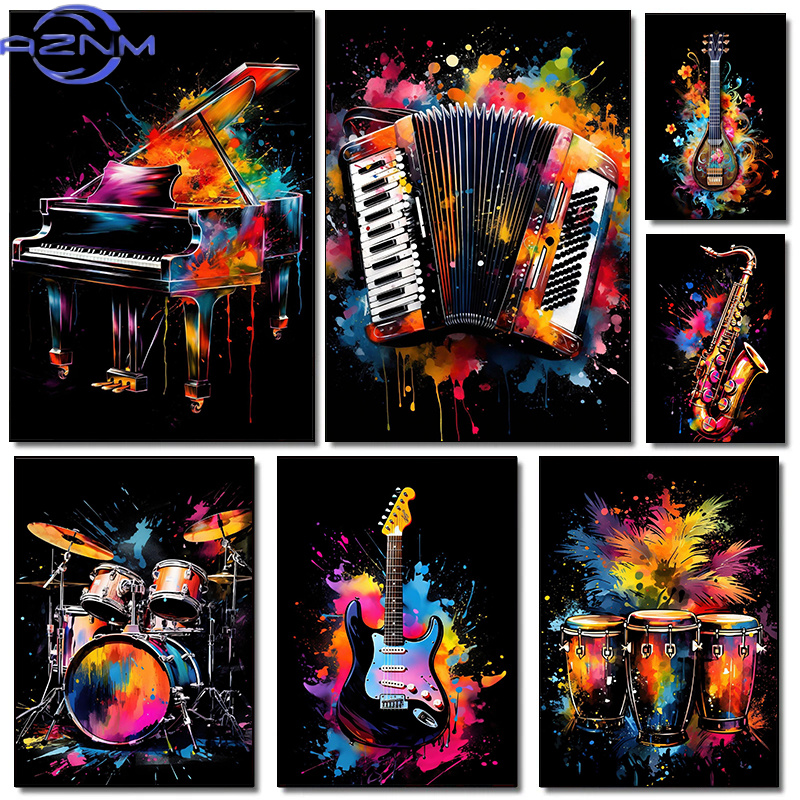Musical Instrument Piano - Cuadros de Lona con Diseños Clásicos