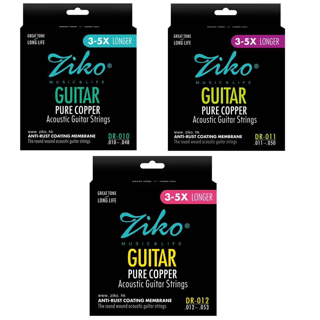 Musical Instrument With Strings - Cuerda de guitarra acústica ZIKO, DR-010