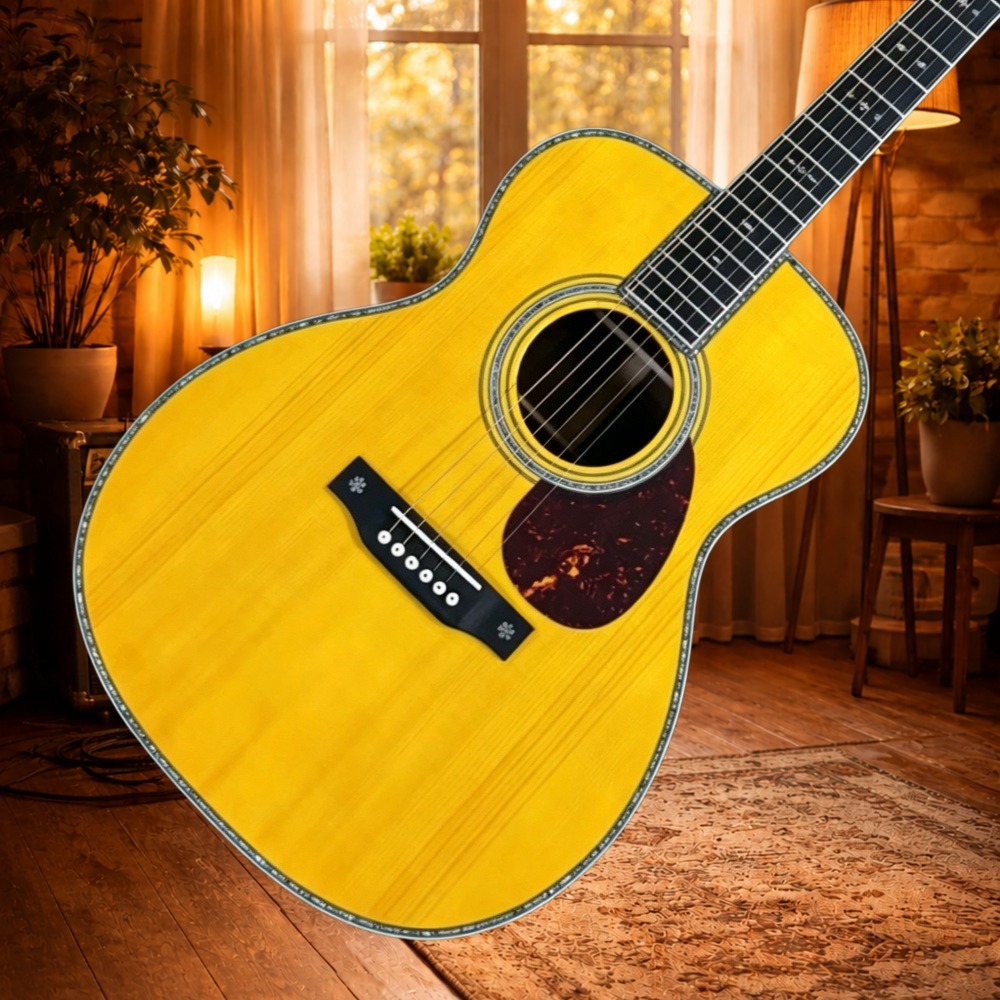 Guitarra Acústica Clásica OM28 - Musical Instrument With Strings reseña y precio