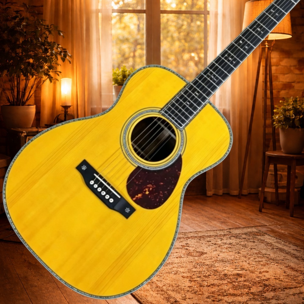 Guitarra Acústica Clásica OM28 - Musical Instrument With Strings reseña y precio