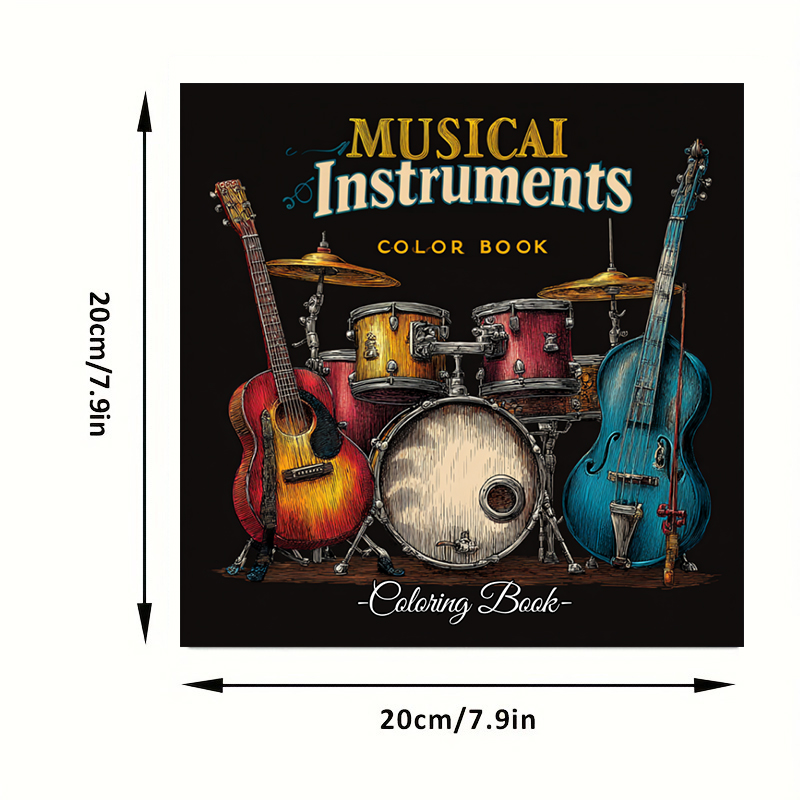 Libro para colorear de instrum - Musical Instrument Coloring Pages reseña y precio