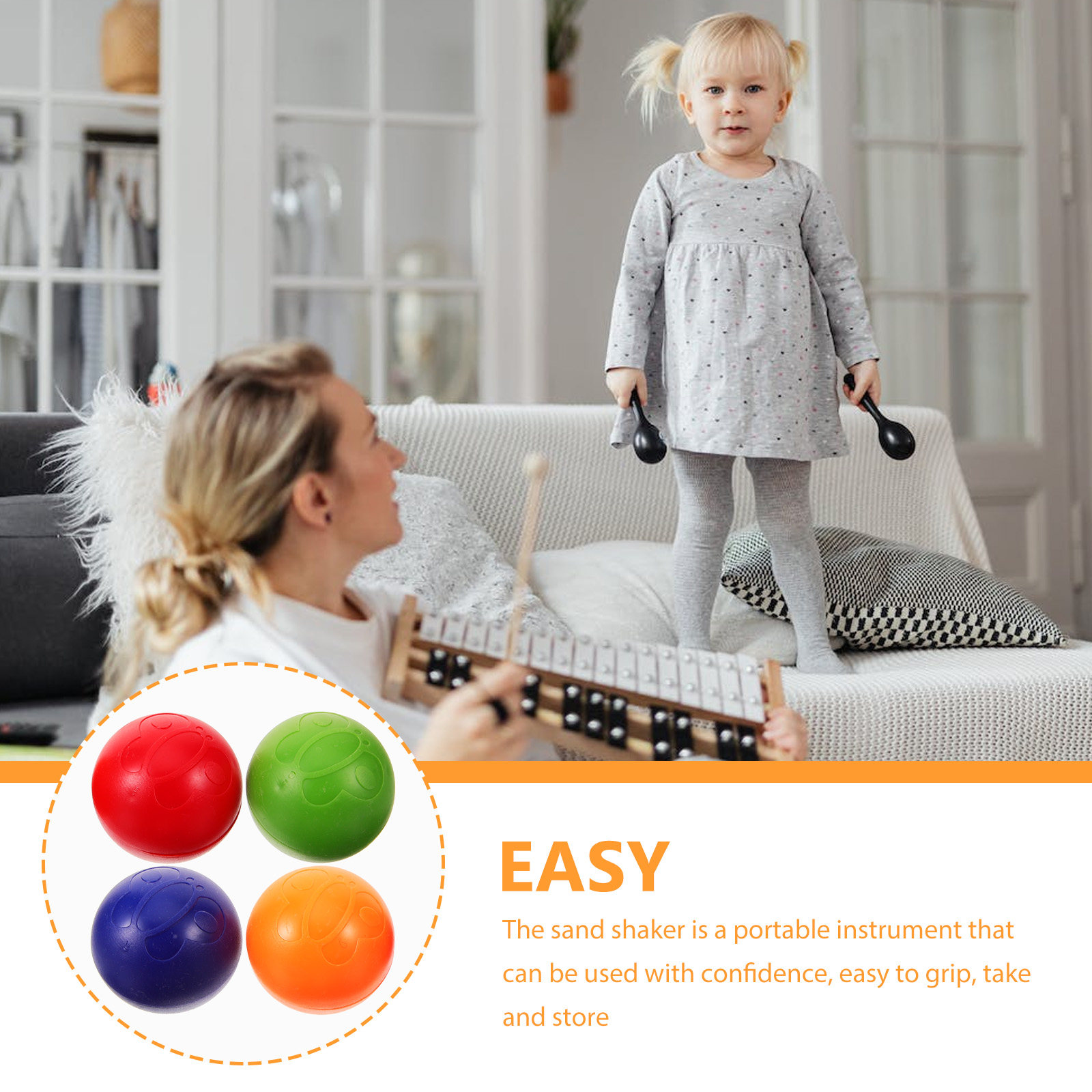4 maracas de mano, instrumento - Musical Instrument You Shake reseña y precio