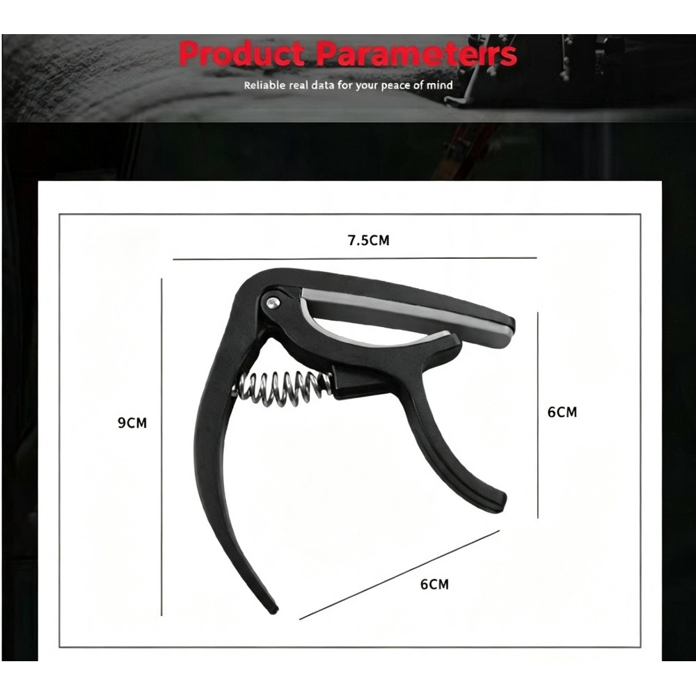 Capo de guitarra 2 en 1 con ex - Musical Instrument Art reseña y precio