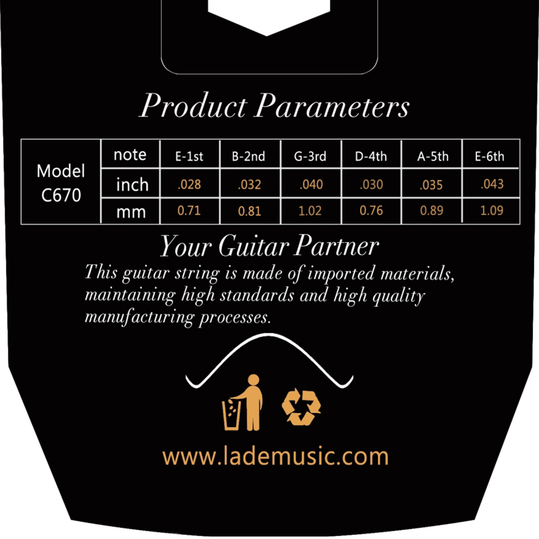 IRIN C670 cuerdas de guitarra  - Musical Instrument With Strings reseña y precio
