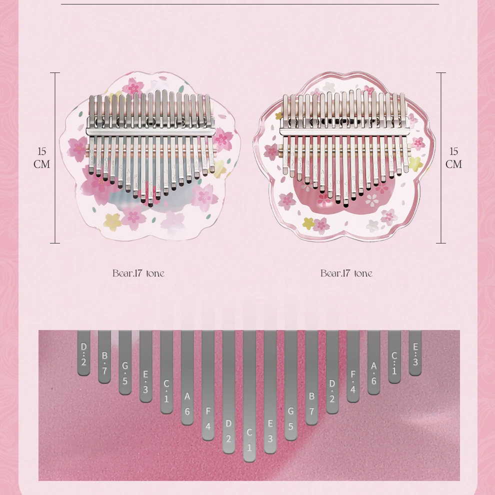 Piano de pulgar de cristal Kal - Musical Instrument Piano reseña y precio