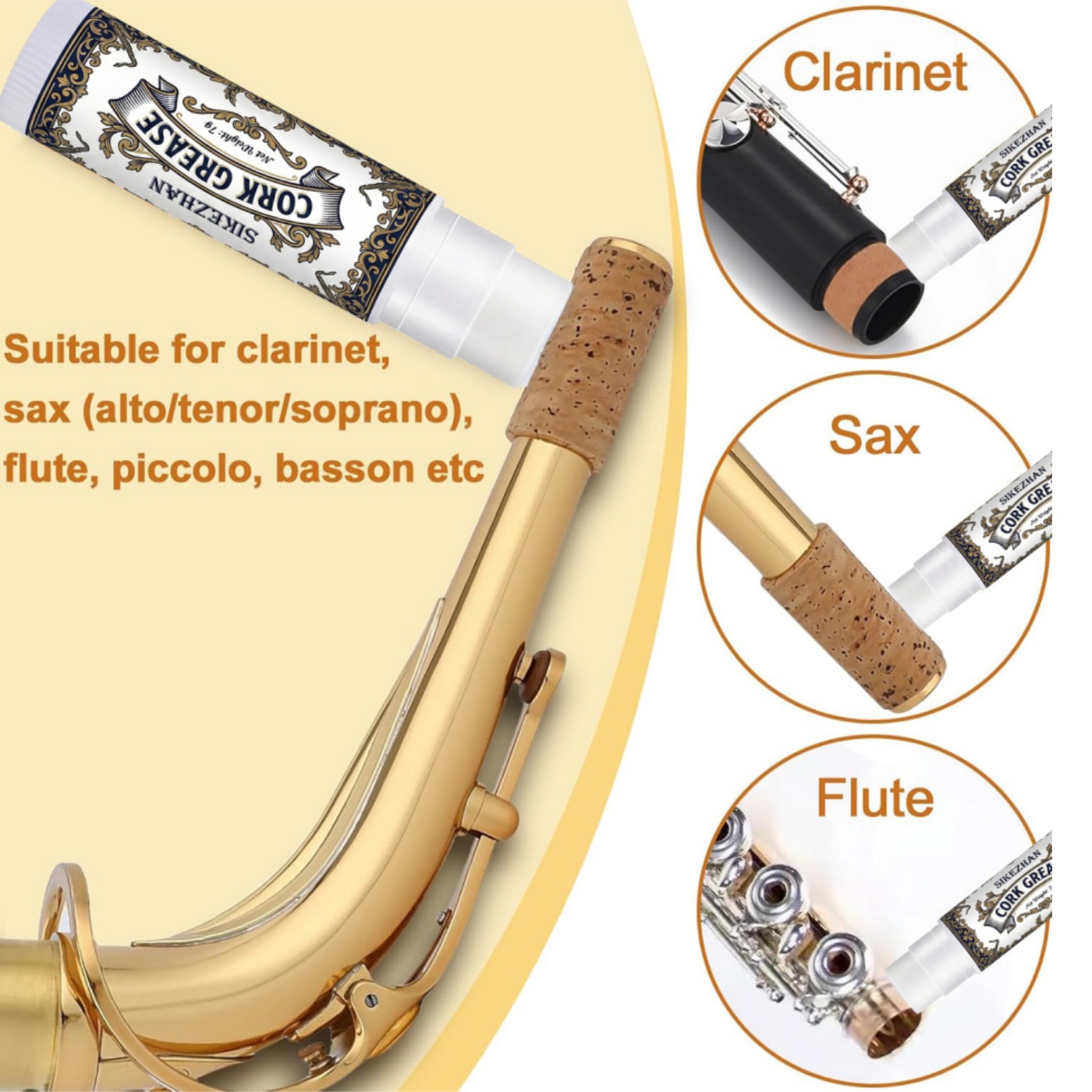 Grasa de corcho premium para c - Musical Instrument Bazooka reseña y precio