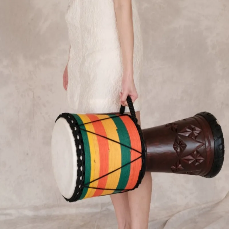 Tambor africano de caoba Djemb - Musical Instrument Kit reseña y precio