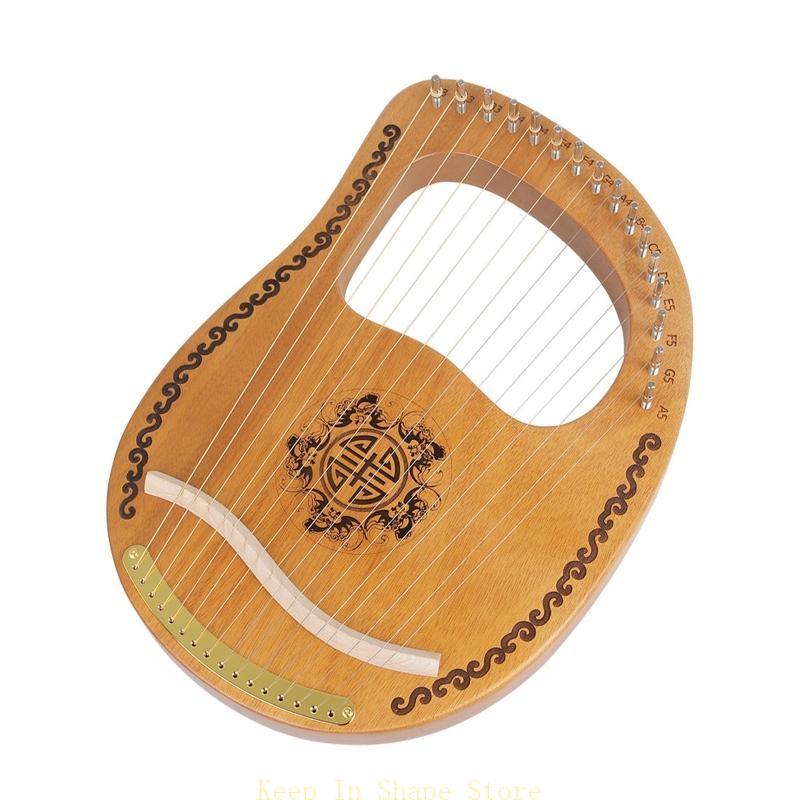 U1JC 16 cadena caoba lyre arpa - Musical Instrument Lyre reseña y precio