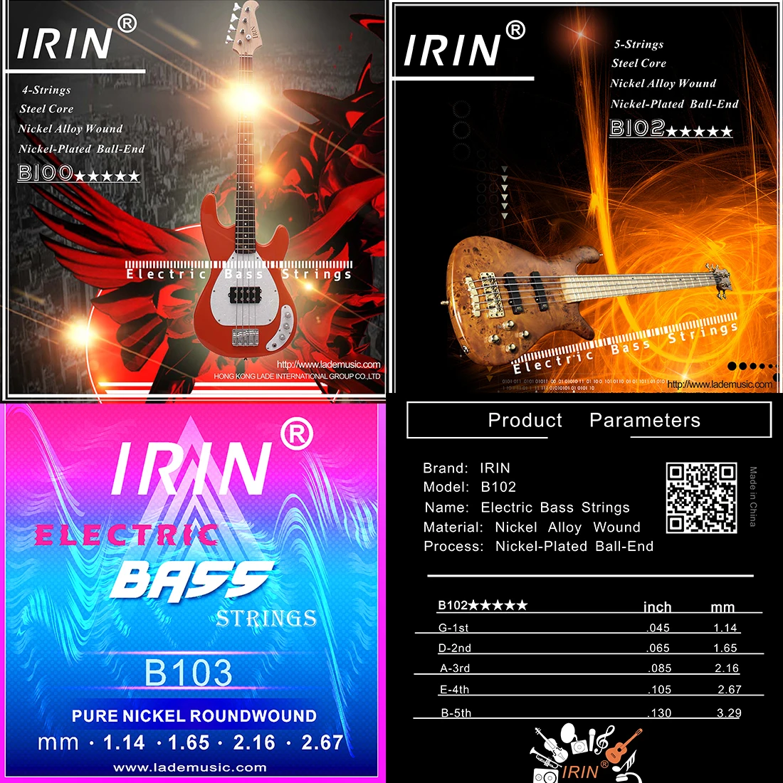 Cuerdas para bajo eléctrico IR - Musical Instrument With Strings reseña y precio